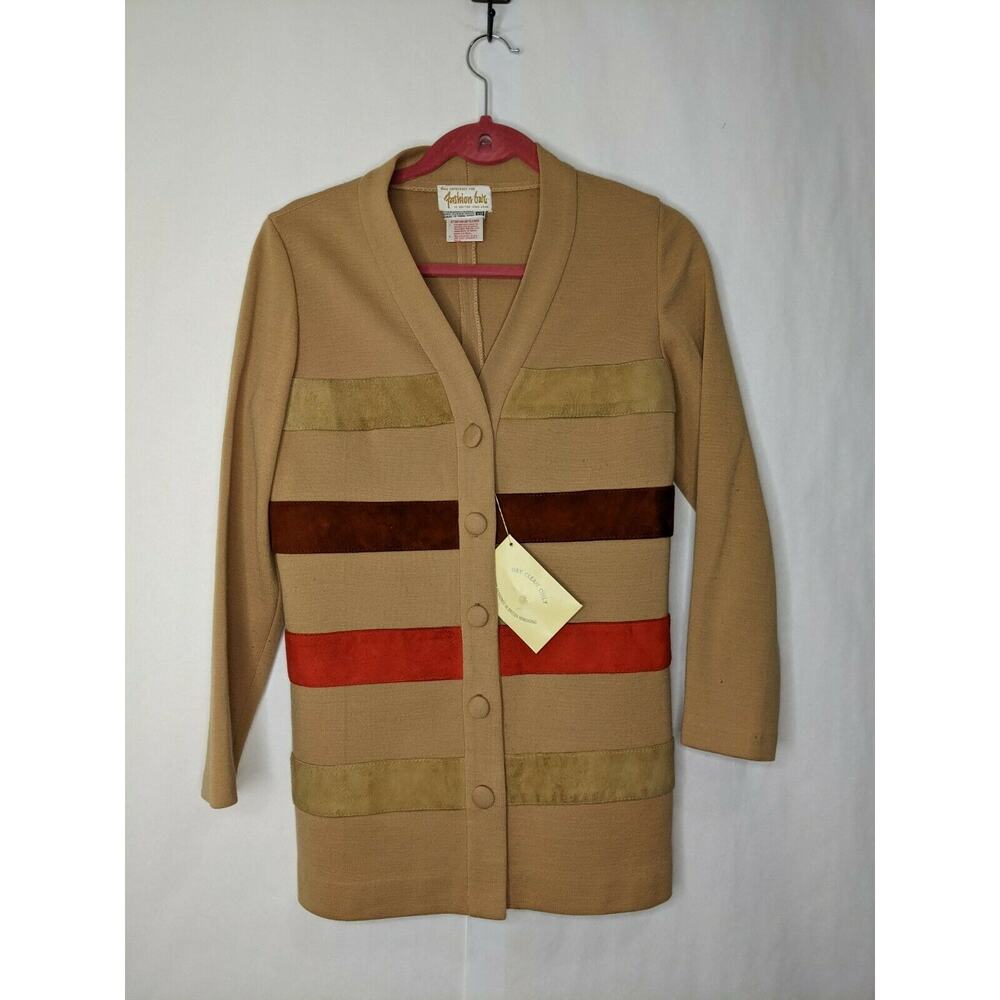 Vintage Fashion Bar British Hong Kong 70s Button Up Jacket size 10 NWT